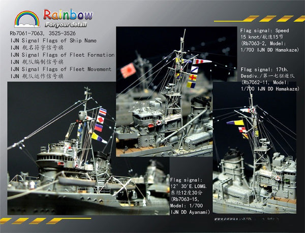 Rainbow 1/700 IJN Signal Flags of Fleet Movement RB7063