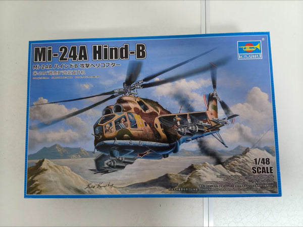 Trumpeter 05828 1/48 Scale Mi-24A Hind-B Aircraft Assemble Model Kit