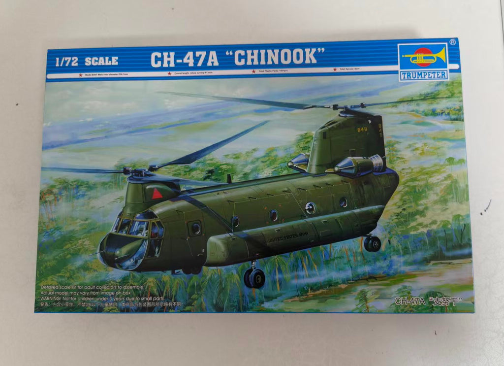 Trumpeter 01621 1/72 CH-47A Chinook medium-lift helicopter