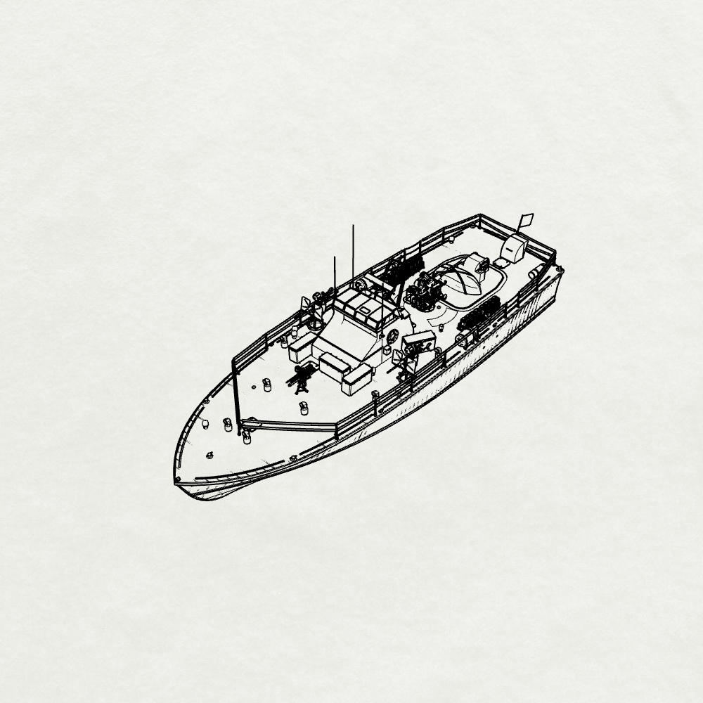 SSMODEL SSC772  Military Model US 80 Ft Nasty PTF-7 Water Line