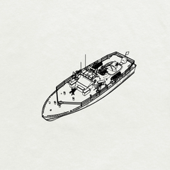 SSMODEL SSC772  Military Model US 80 Ft Nasty PTF-7 Water Line