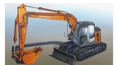 Hasegawa HAS66001 1/35 Hitachi Excavator Zaxis 135US