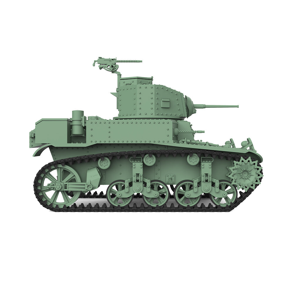 Detail view of SSMODEL 504 Military Armoured Model Kit US M3 Light Tank Model