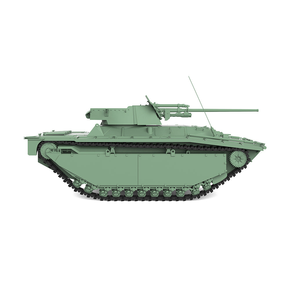SSMODEL 549 Military Armoured Model Kit US LVT A-4/ZiS-2 Tank Destroyer Secondary image