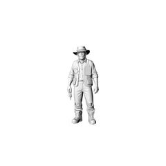 Detail view of MRY-SFW LYGR327 3D Printed Post-Apocalyptic Highway Driver Survivors Set Wargame Miniatures Model