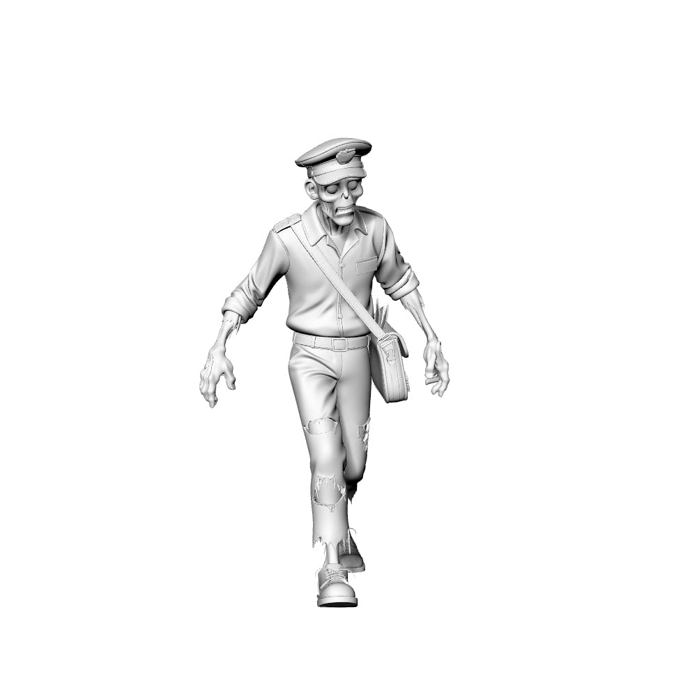 Detail view of MRY-SFW LYGR304 3D Printed Vintage Style Zombie Miniatures, Retro Themed Undead Figures for Tabletop Wargames & Dioramas Model