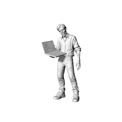 Detail view of MRY-SFW LYGR308 3D Printed Urban Office Worker Zombie Miniatures, Post-Apocalyptic Office Undead Figures for Tabletop Games & Dioramas Model