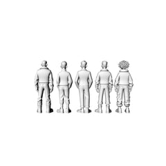 Detail view of Yao's Studio LYTR069 High Detail Modern Male Character Figures, Unpainted Resin 3D Print Models for Hobbyists 1set Model