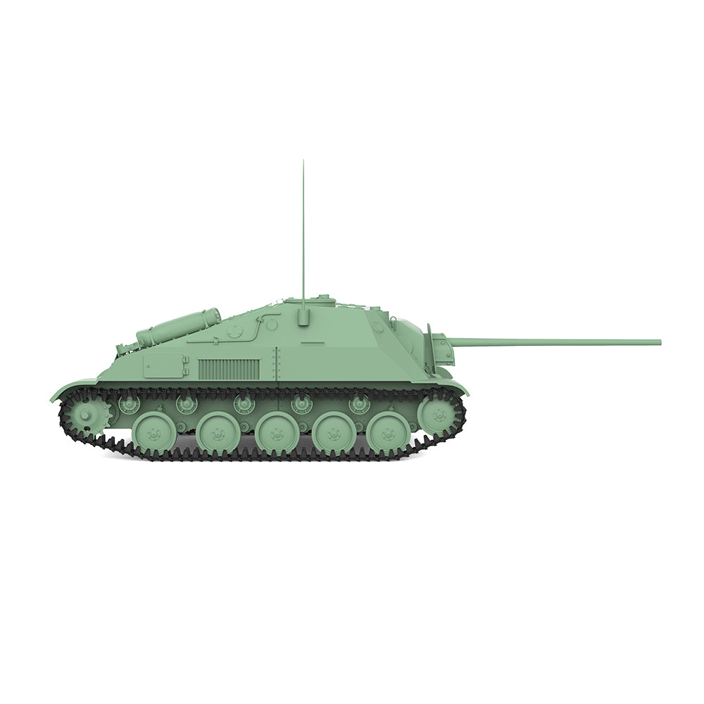 Detail view of SSMODEL 607 Military Armoured Model Kit Soviet SU-57B Tank Destroyer Model