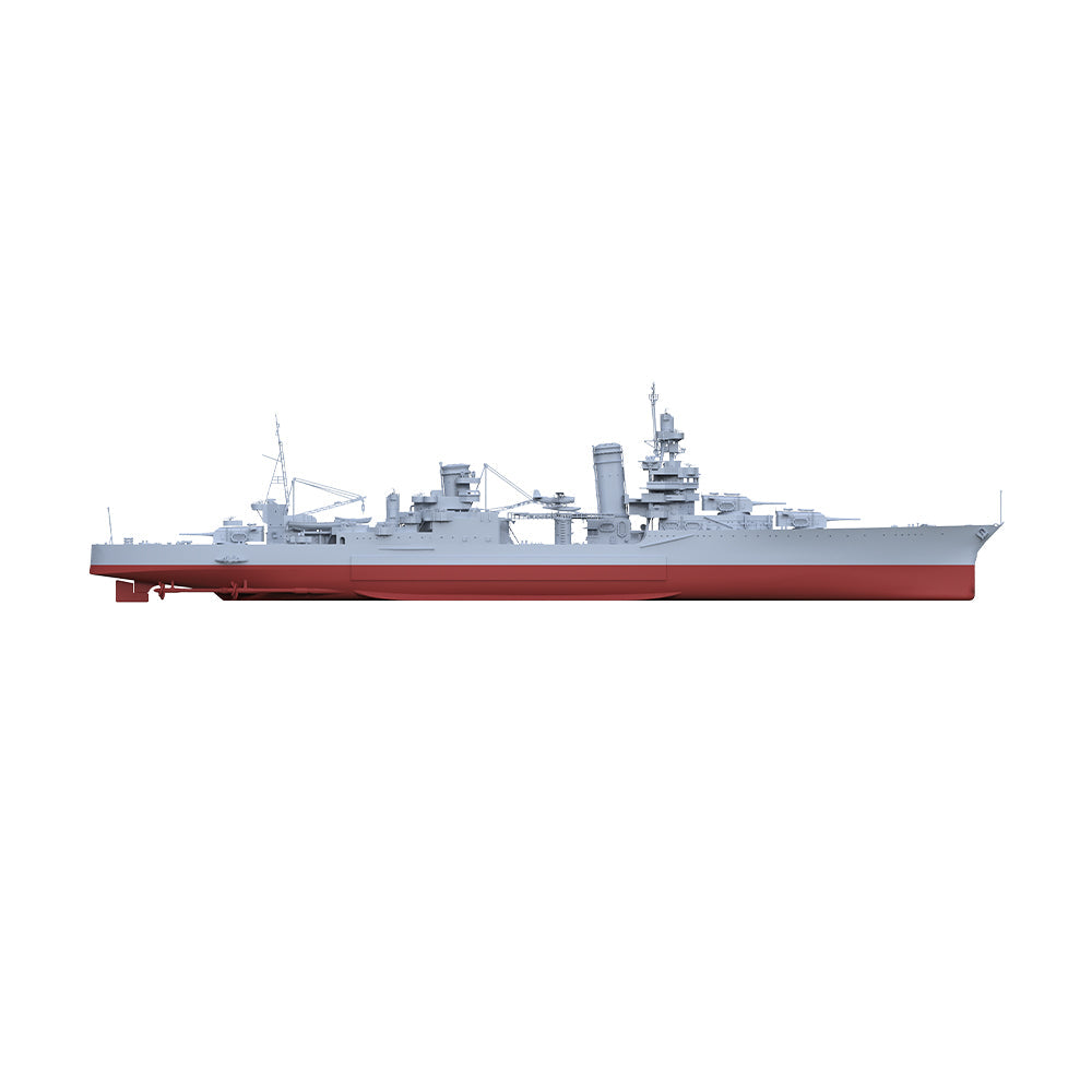 SSMODEL 554S Military Warship Model Kit US Navy Portland Class Heavy Cruiser 1942 CA-33 — detail view 2