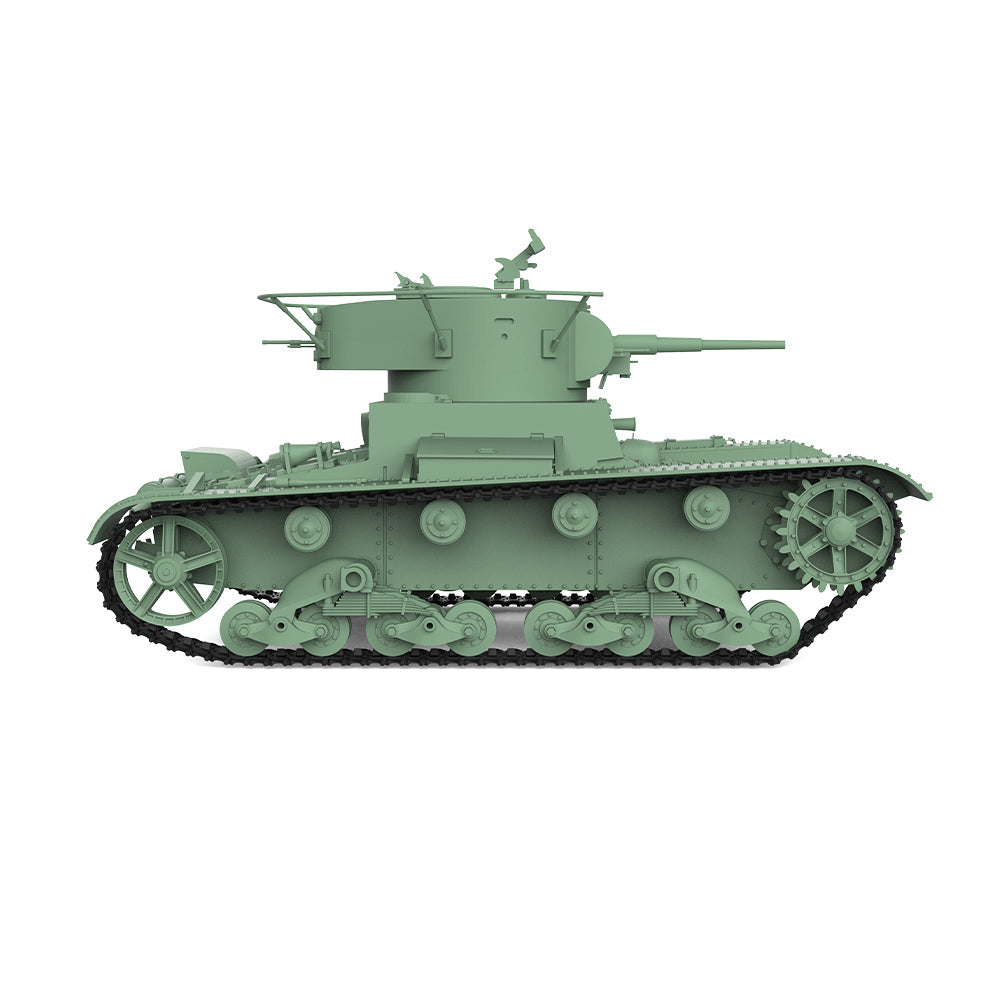 Detail view of SSMODEL 597 Military Armoured Model Kit Soviet T-26 Light Tank Model