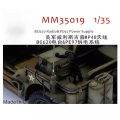 Fivestar MM35019 1/35 Willis MP48 Antenna, BC620 Radio, and PE97 Power Supply System