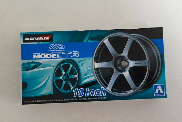 AOSHIMA  AO-05379 1/24 19inch AVS Model T6 Wheels and Tyres Set