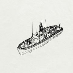 SSMODEL SSC771  Military Model USN PGM-59 Class Kim Qui (HQ 605) Water Line