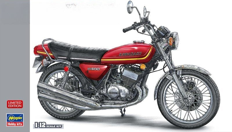 Hasegawa 21754 1/12 Scale Model Motorcycle Kit Kawasaki KH400-A3/A4 (1976/1977)