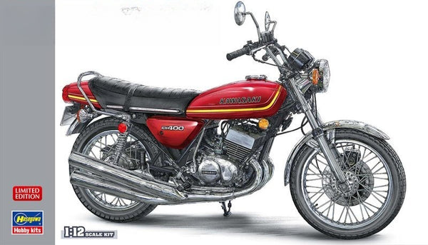 Hasegawa 21754 1/12 Scale Model Motorcycle Kit Kawasaki KH400-A3/A4 (1976/1977)
