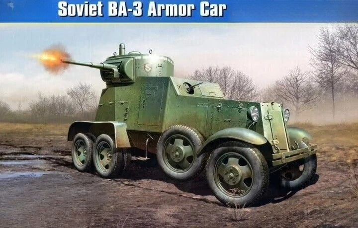 Hobbyboss Model 1/35 83838 Soviet BA-3 Armor Car — scale model kit