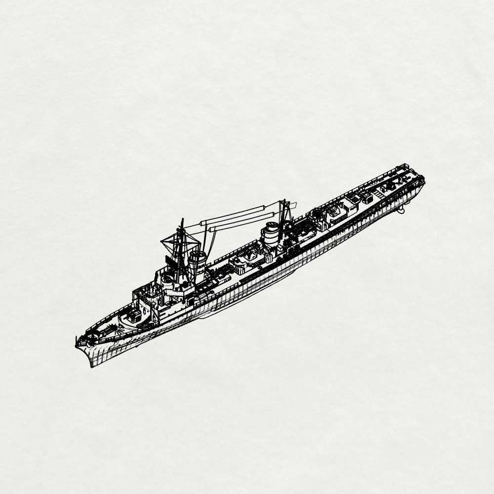 SSMODEL 726 Military Model Kit German T22 Torpedo Boat 1939(Bottomless Version)