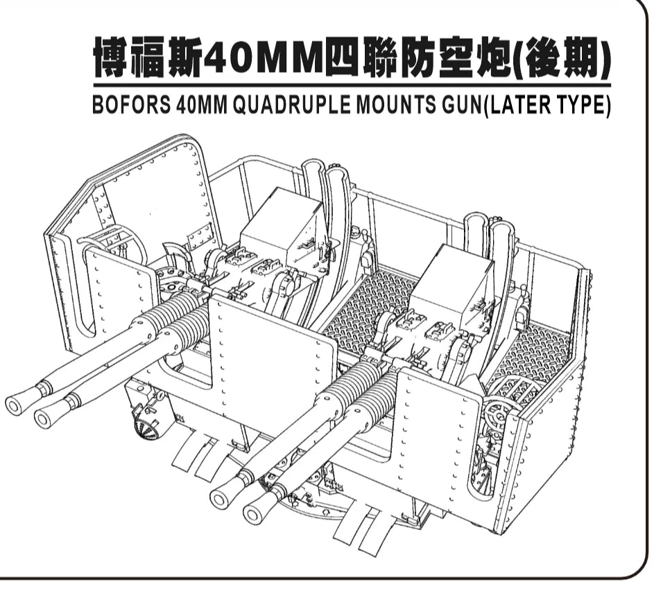 SSMODEL XZ350014 1/350 scale Bofors Late