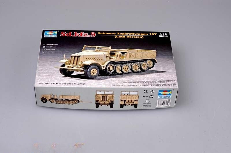 Trumpeter 1/72 07252 Sd.Kfz.9 Schwere Zugkraftwagen 18t(Late Version)