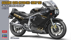 Hasegawa 21749 1/12 Scale Model Kit Suzuki GSX-R750(H) GR71G 1987 Black/Gold Ver