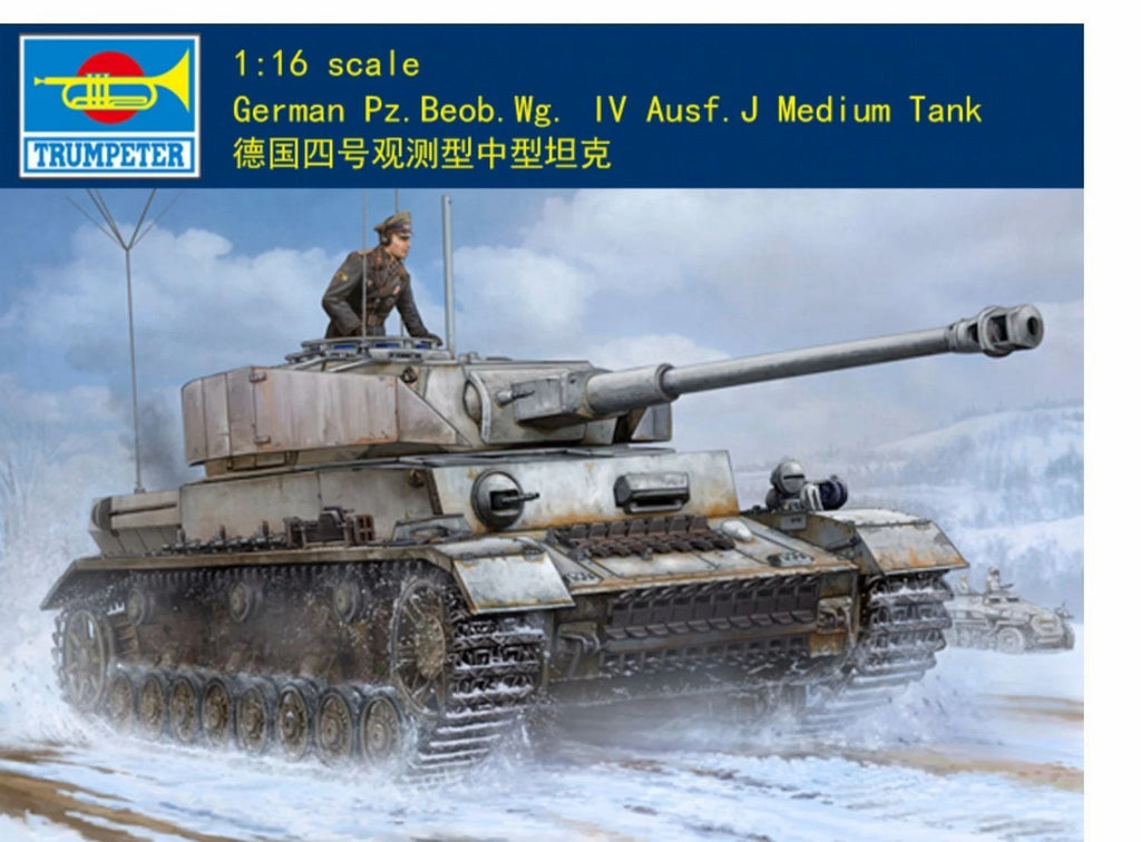 Trumpeter 00922 1:16 GERMAN PZ.BEOB.WG. IV AUSF.J MEDIUM TANK Model Kit