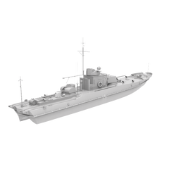 RHWS023 Military Model Kit Water Line USSR Project 191M ARMORED GUN BOATS