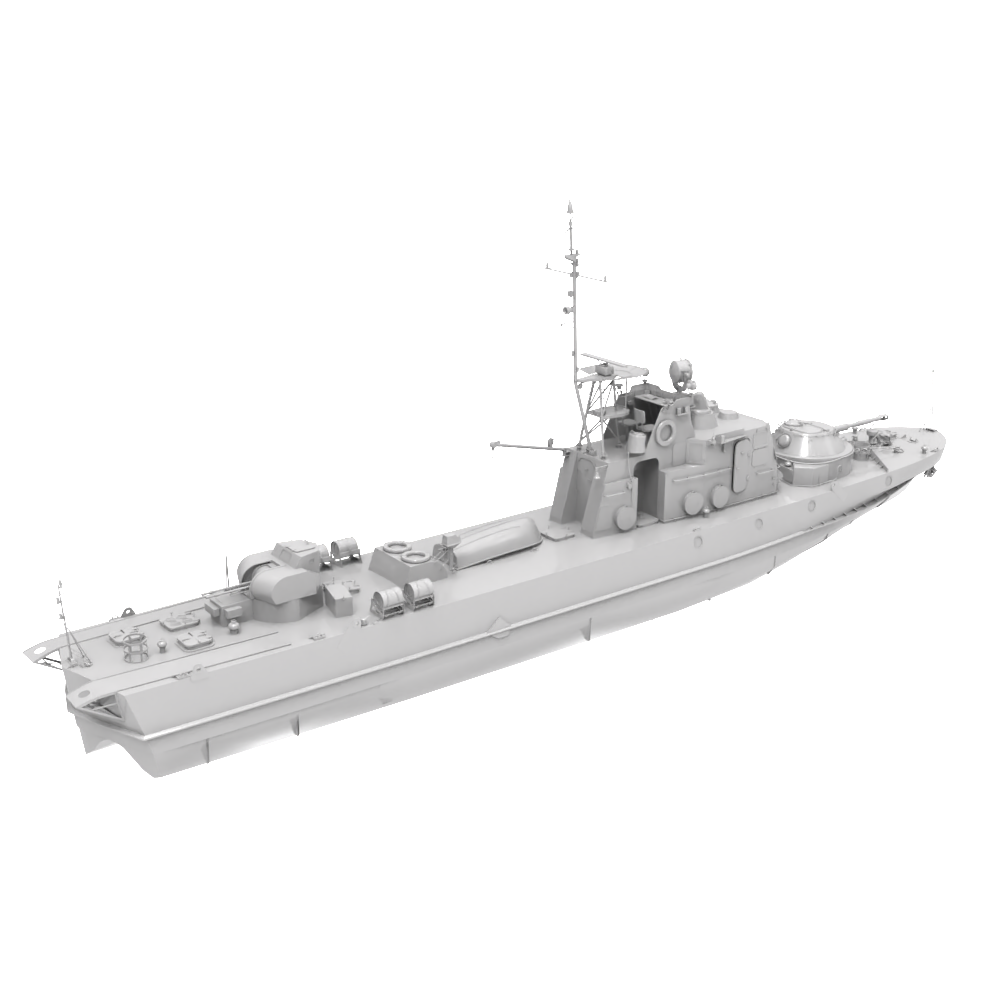 RHWS022  Military Model Kit Water Line Project 1204 Shmel — scale model kit
