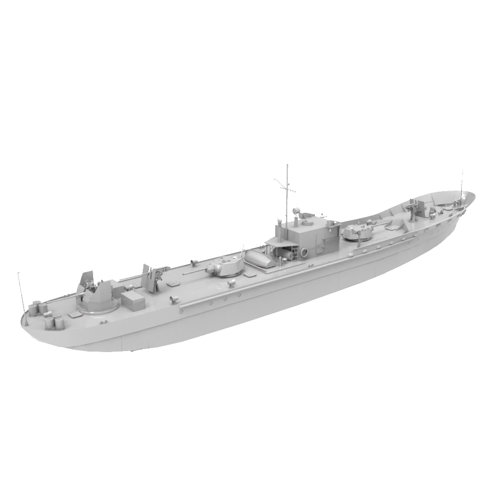 RHWS024  Military Model Kit Water Line USSR Project 161/161M ARMORED GUN BOATS