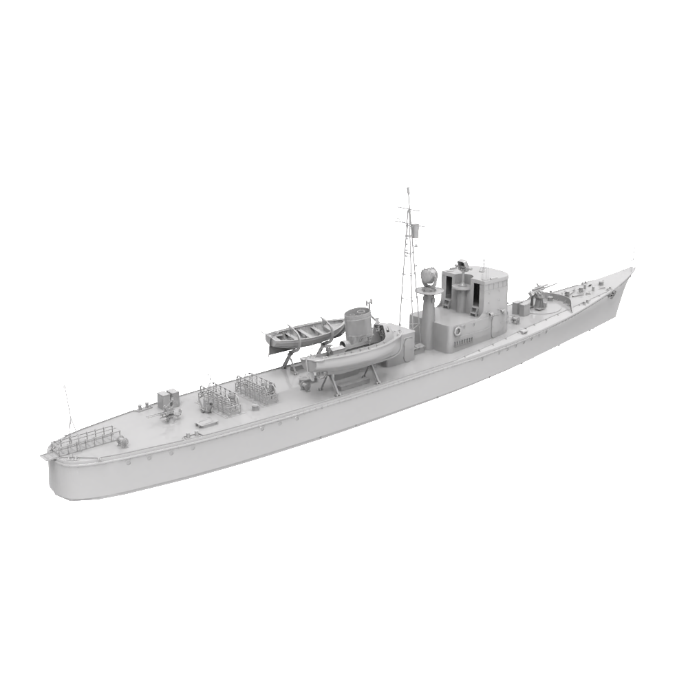 RHWS011 IJN Type K-8 No.13 Submarine Chaser Kusentei Water line