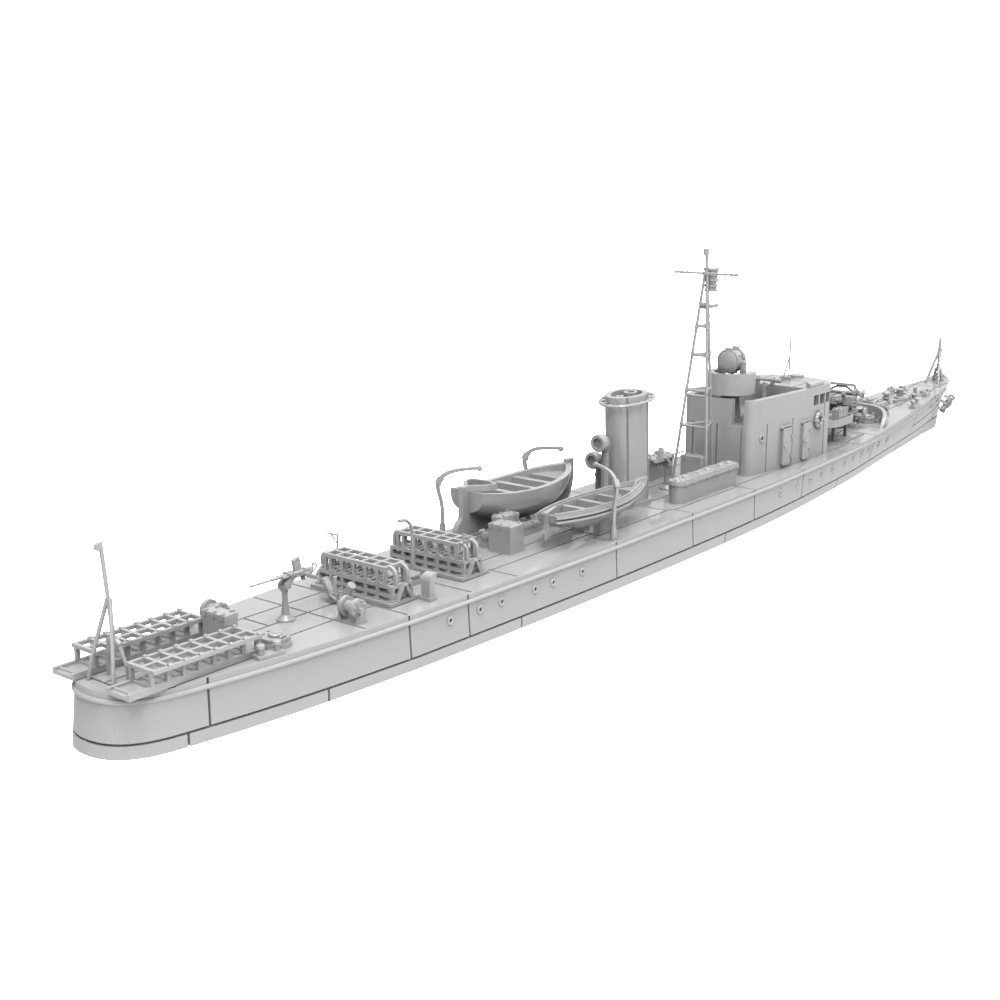 RHWS012 IJN Type K-7 No.4 Submarine Chaser Kusentei Water line — scale model kit