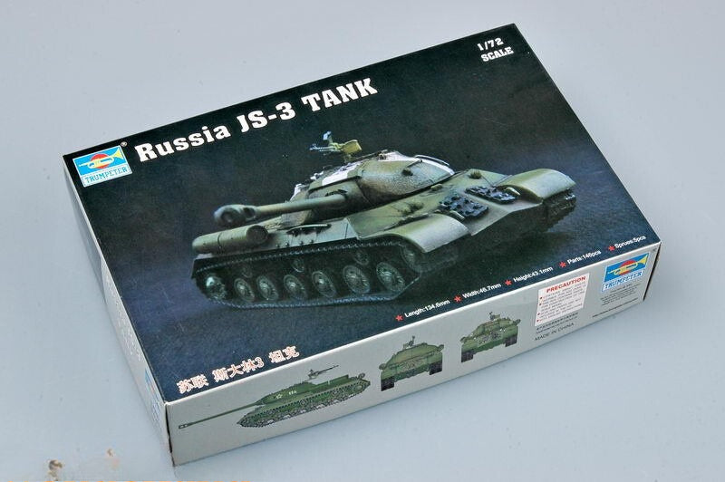 Trumpeter 1/72 07227 JS-3 Russian Tank — scale model kit
