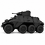 SSMODEL 1/72 1/144 Multi Scale Steyr ADGZ Armored Car 8 Rad Resin MODEL TSS0961