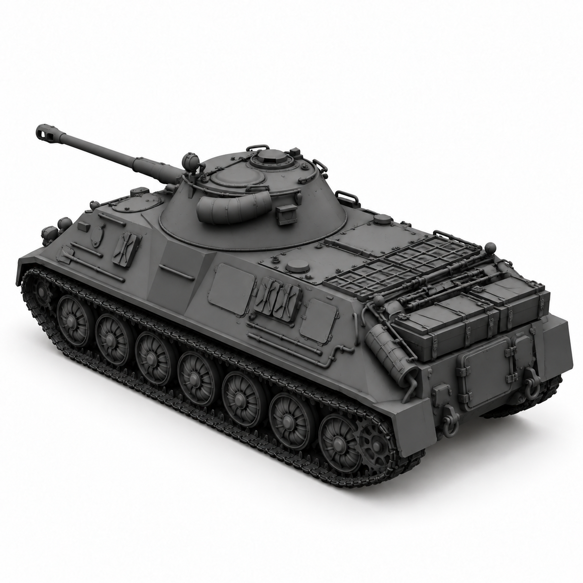 SSMODEL 1/72 1/144 Multi Scale PT-60/76 Soviet Cold War Light Tank MODEL TSS0394 — detail view 5