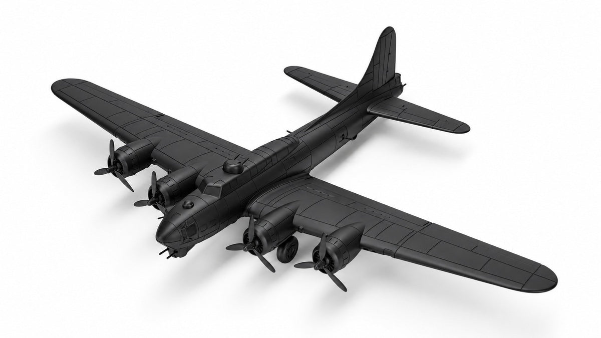 SSMODEL 1/72 1/144 B-17G Flying Fortress+3 Pilots US WW2 Resin Model Kit RSS0052 — detail view 11