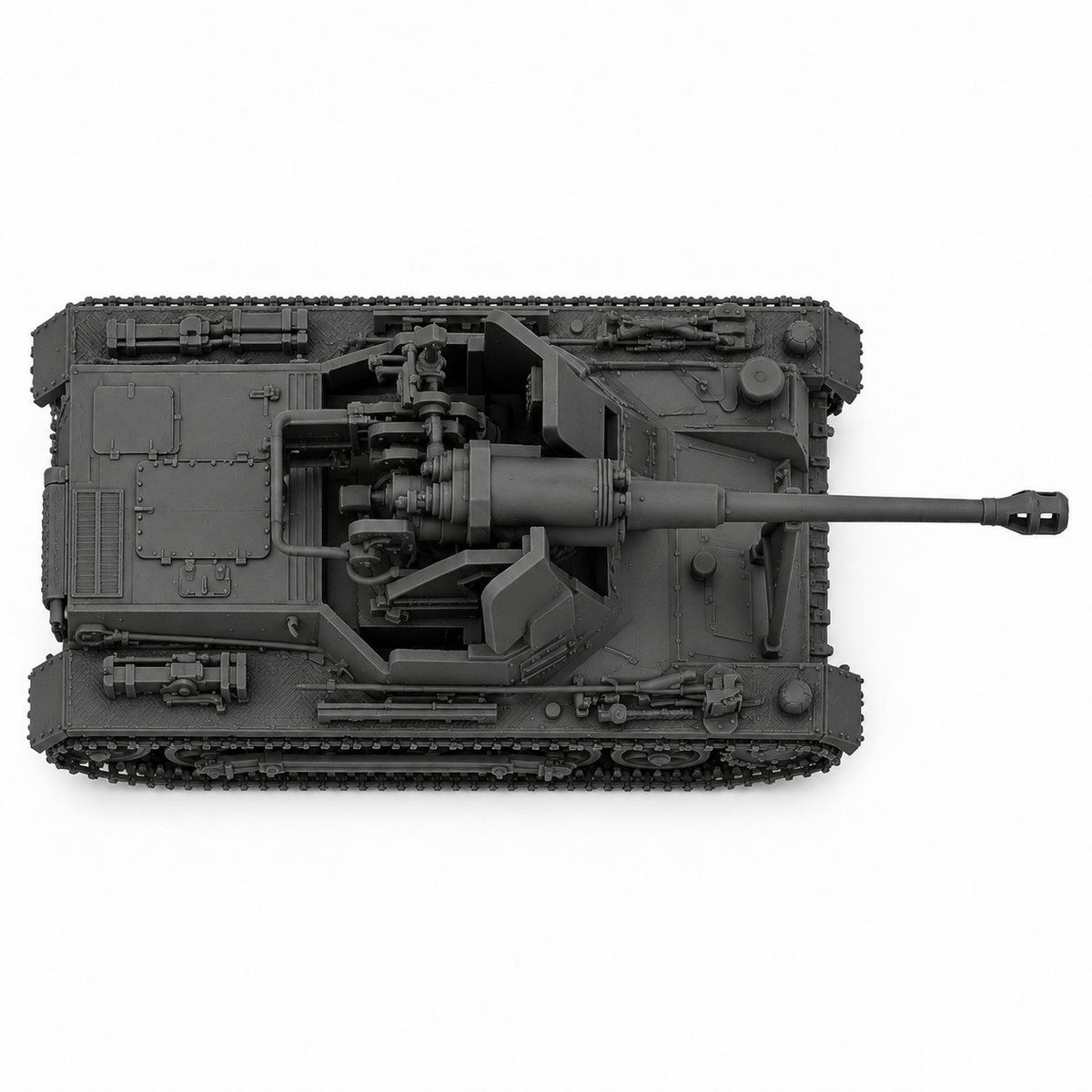SSMODEL 1/72 1/144 Panzer I Ausf.B mit 7.5 cm StuK 40 Tank MODEL kit TSS1325 — detail view 4