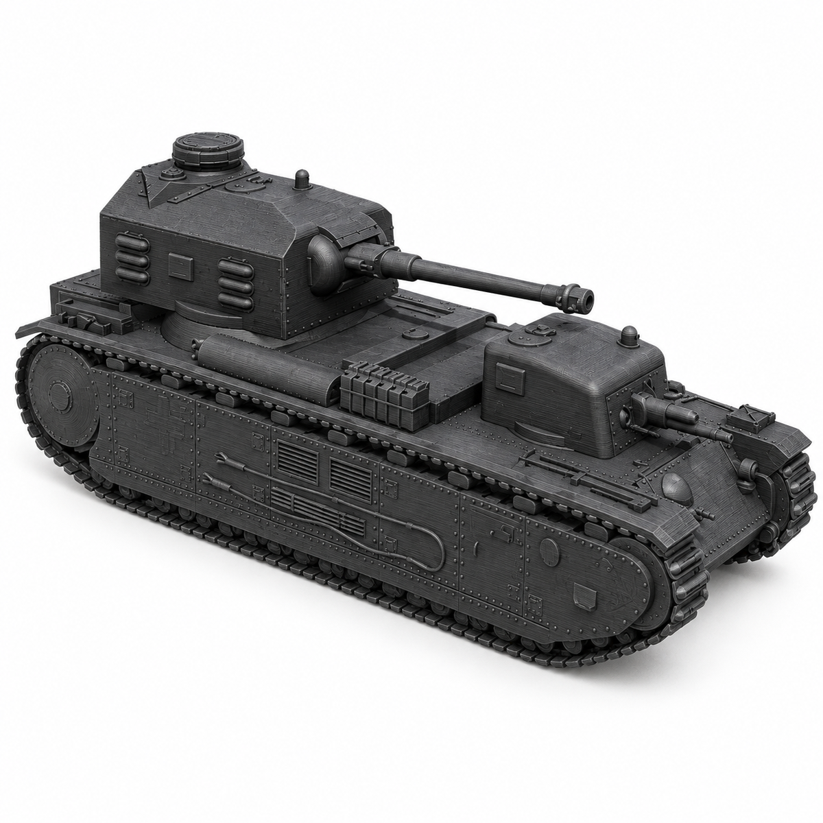 SSMODEL 1/72 1/144 Pz.Kpfw.F2 750(f)German supergeavy tank MODEL kit TSS0477 — detail view 12