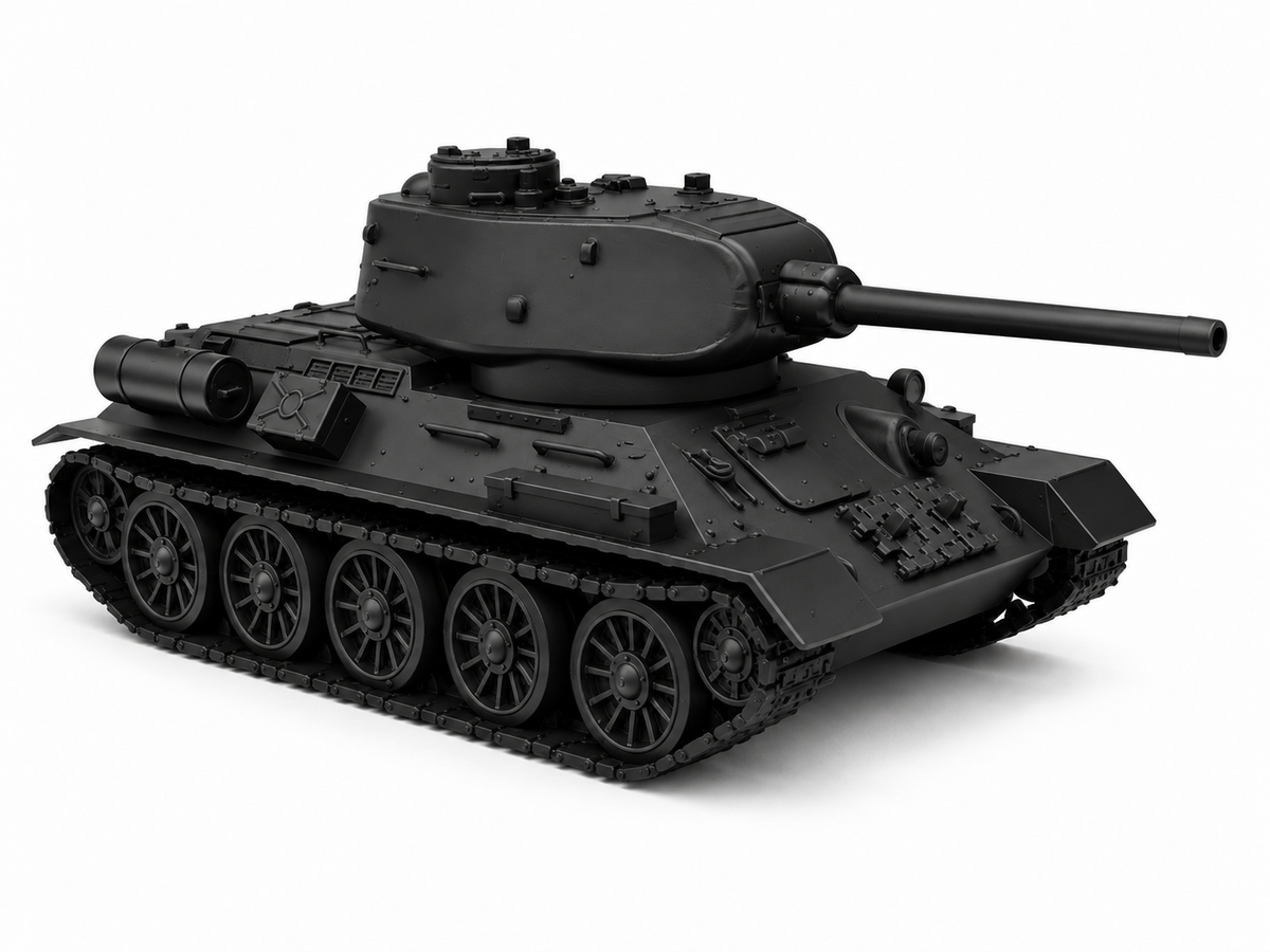 SSMODEL 1/72 1/144 Multi Scale T-34/85 Medium OT34/85 Flamethrower MODEL TSS1366 — detail view 4