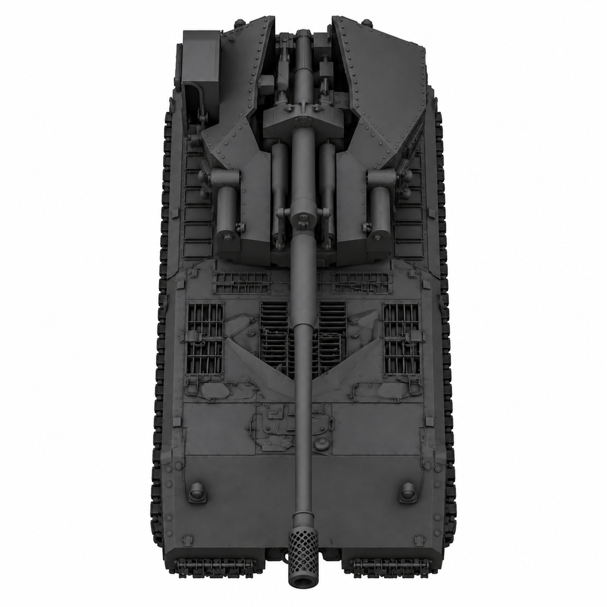 SSMODEL 1/72 1/144 Multi Scale Waffentrager auf Maus Tank MODEL kit TSS0347 — detail view 5