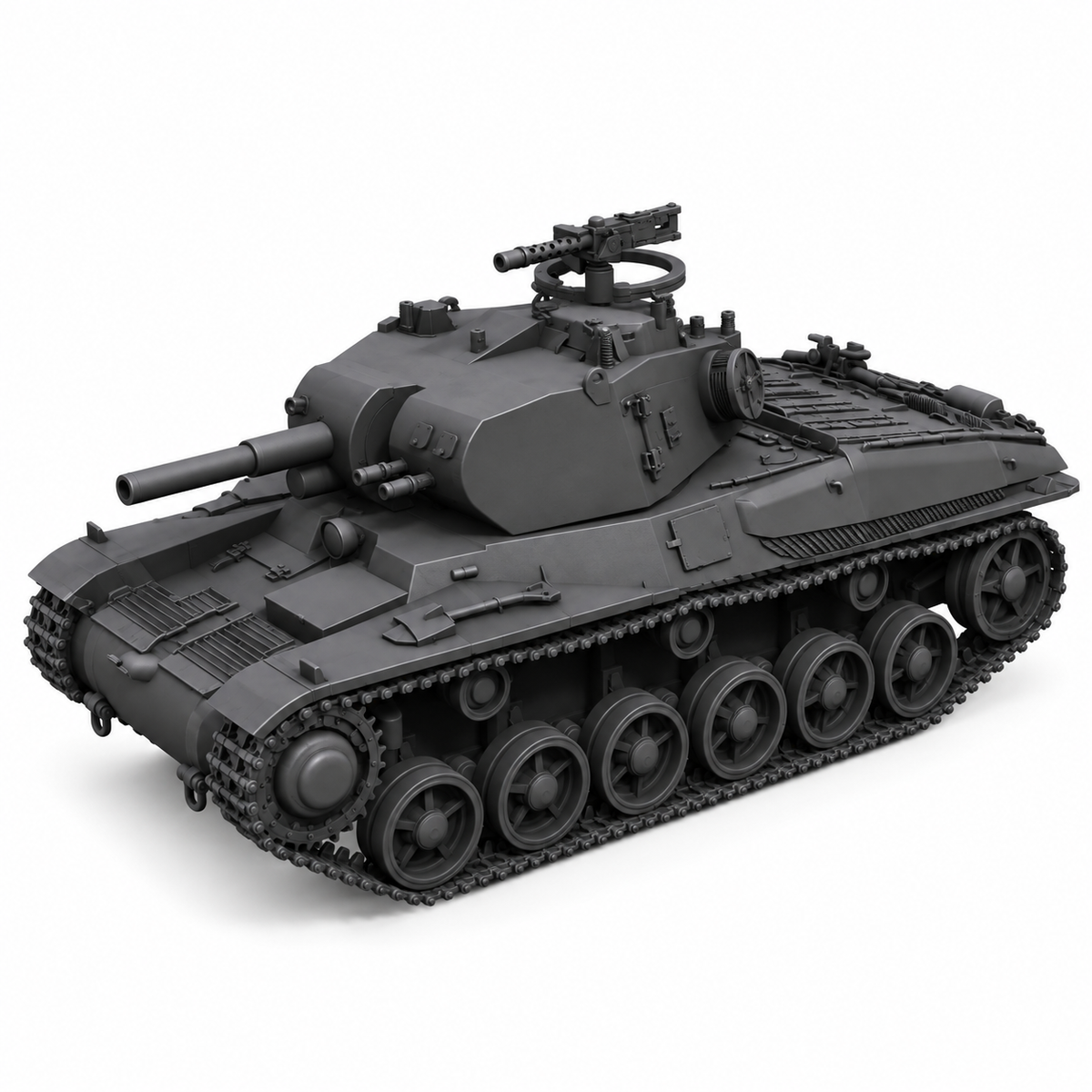 SSMODEL 1/72 1/144 Ikv 73 Swedish self-propelled gun tank MODEL kit TSS0384 — detail view 11