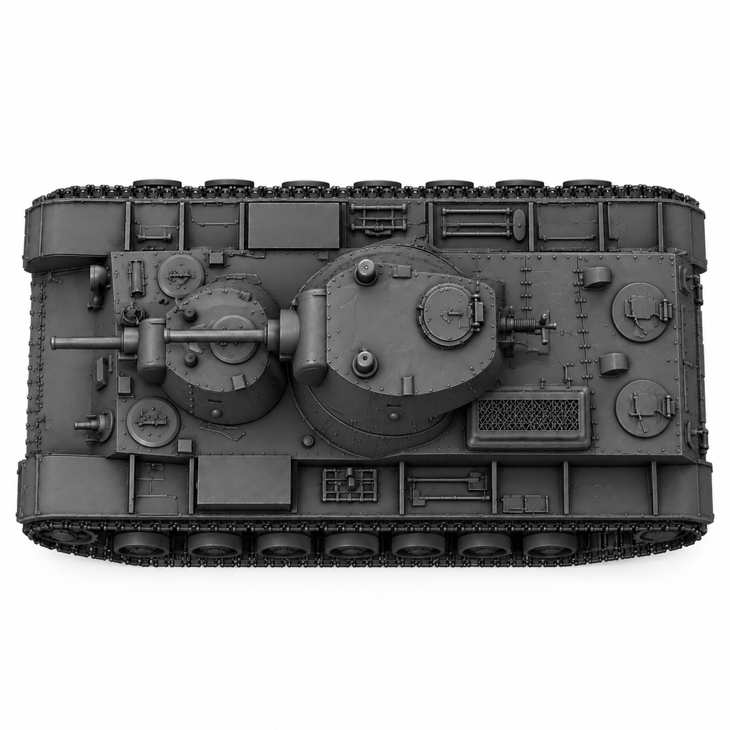 SSMODEL1/72 1/144 Multi Scale Soviet Union SMK tank Resin Model Kit TSS0557