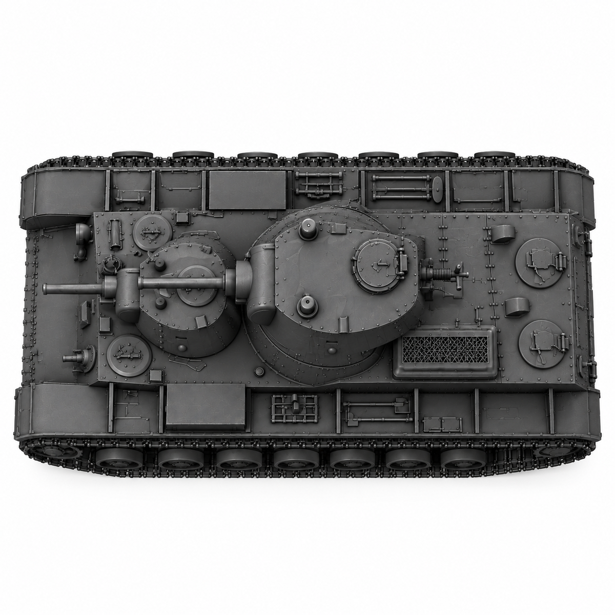 SSMODEL1/72 1/144 Multi Scale Soviet Union SMK tank Resin Model Kit TSS0557 — detail view 2