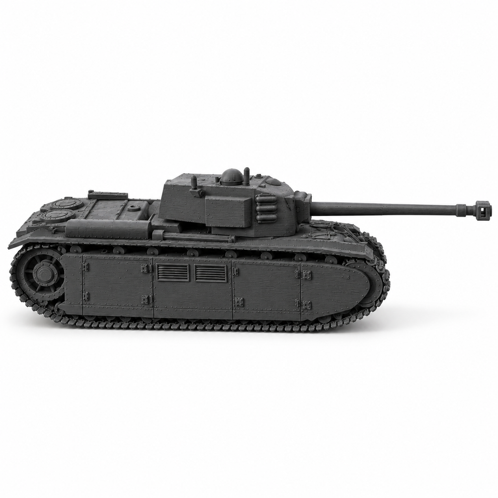 SSMODEL 1/72 1/144 FCM F44 French fictional superheavy tank MODEL kit TSS0472