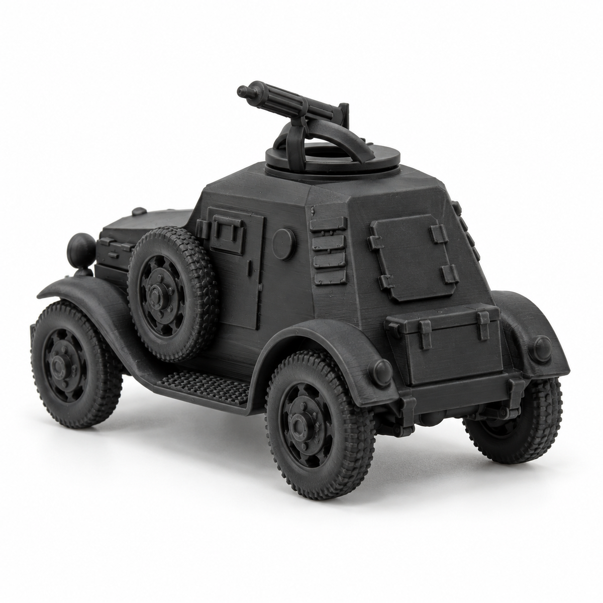 SSMODEL 1/72 1/144 Multi-Scale WWII Soviet D-12 Armored Car Resin Model TSS1234 — detail view 3