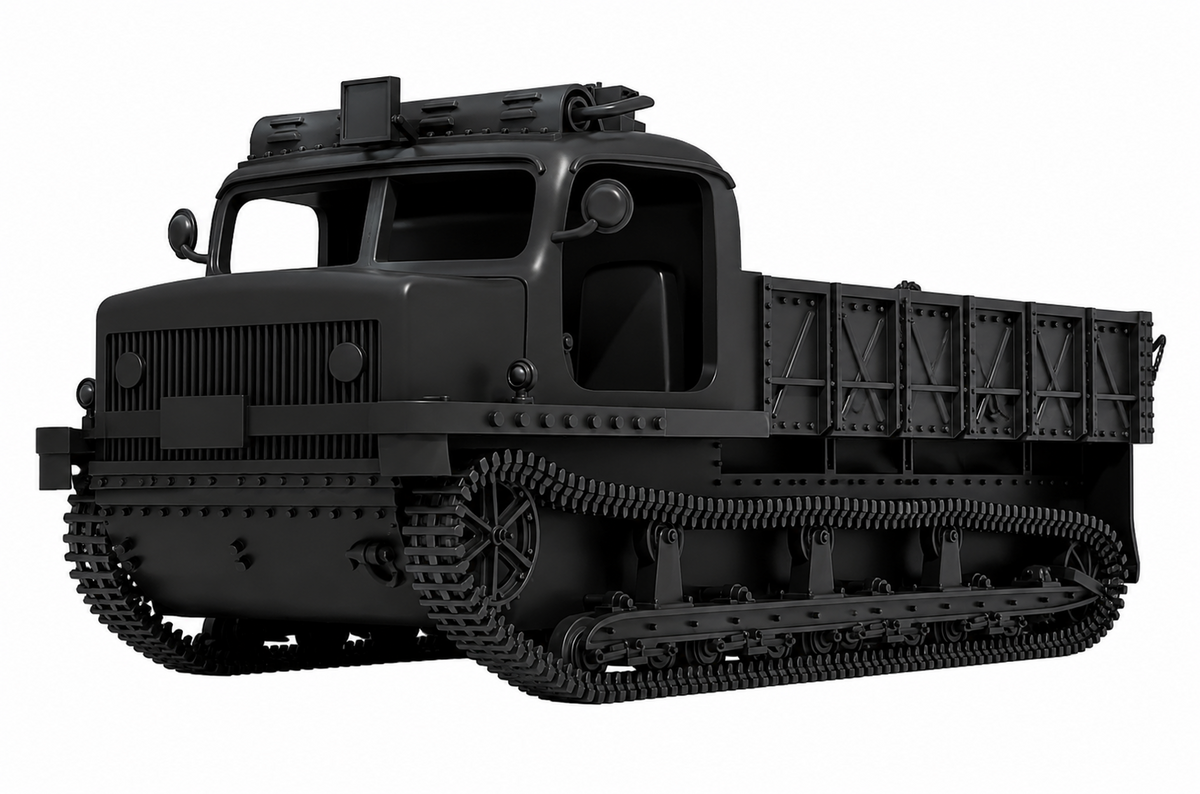 SSMODEL 1/72 1/144 Multi Scale Tractor RENAULT 36R France WW2 Tank MODEL TSS1110 — scale model kit