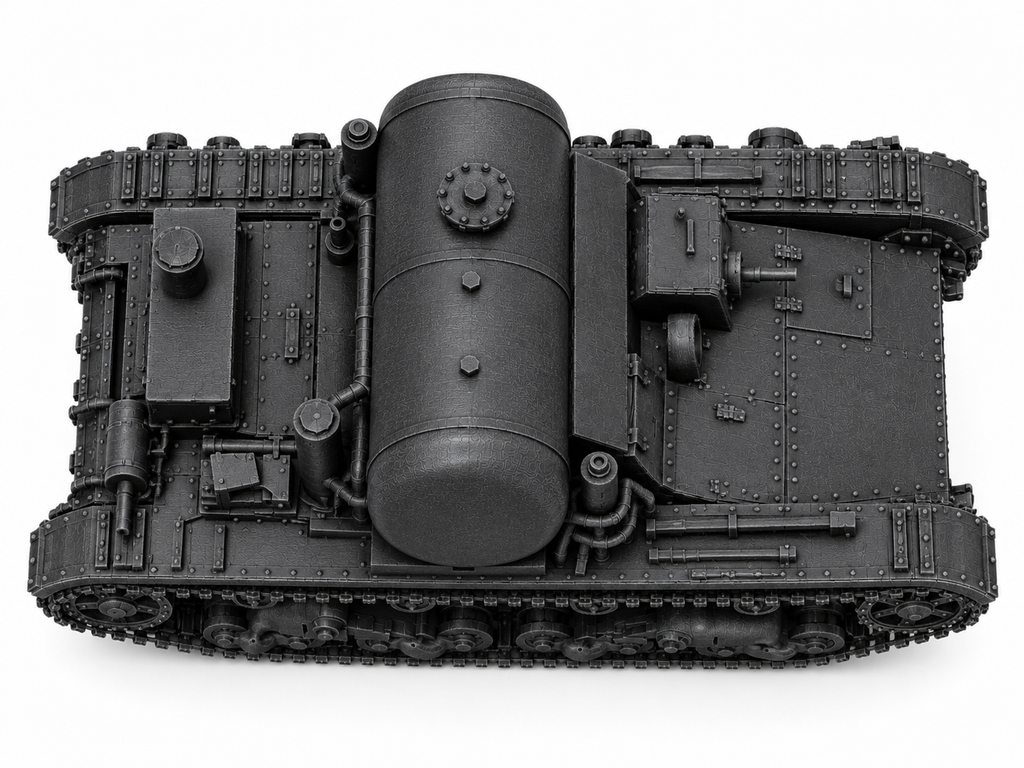 SSMODEL 1/72 1/144 Multi Scale TR-26Ts T-26 Fuel tank Resin Model Kit TSS0077