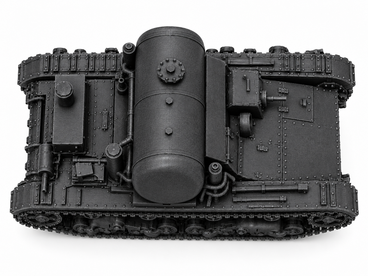 SSMODEL 1/72 1/144 Multi Scale TR-26Ts T-26 Fuel tank Resin Model Kit TSS0077 — detail view 5