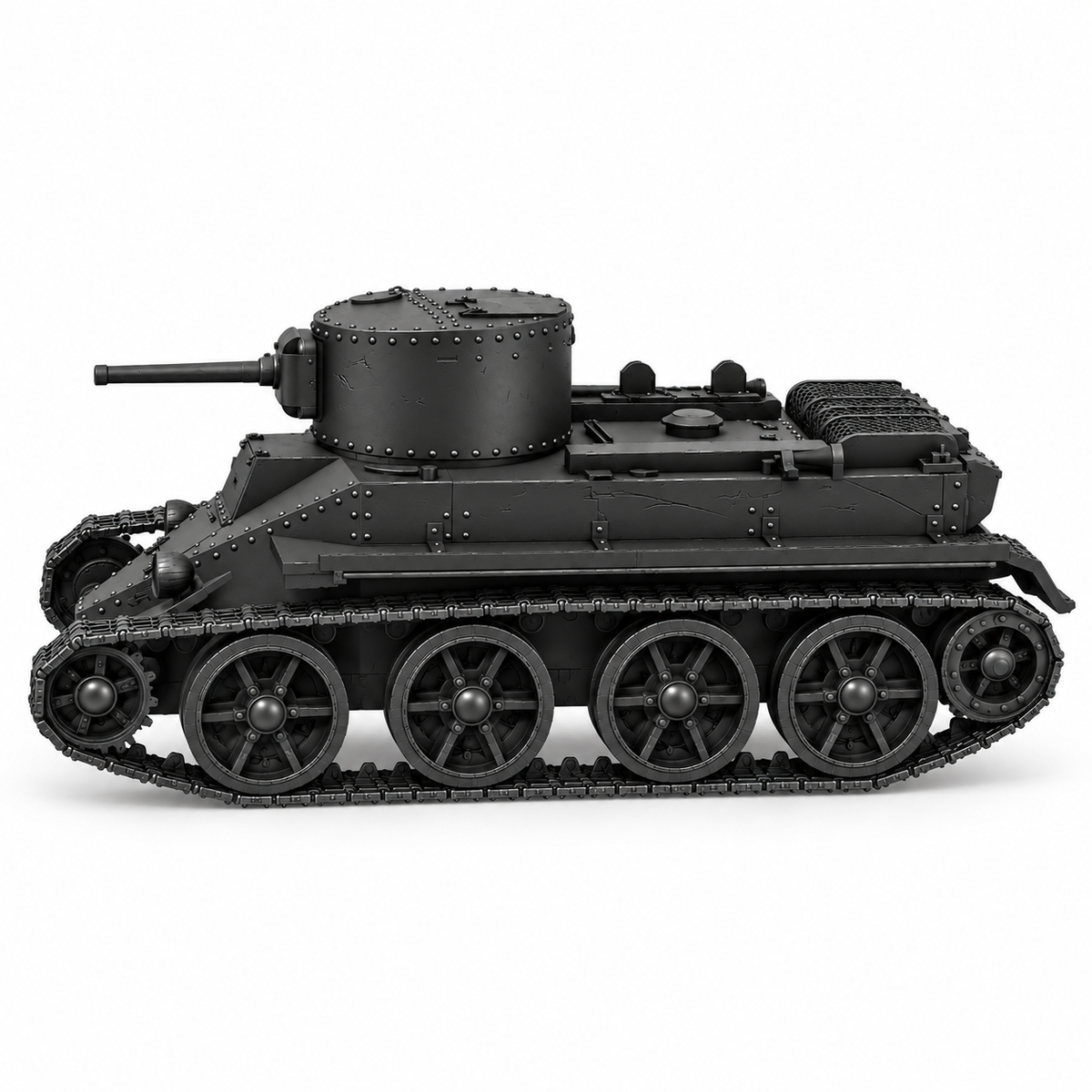 SSMODEL1/72 1/144 Multi Scale BT-2 Tank  Resin Model Kit TSS0561 — detail view 3
