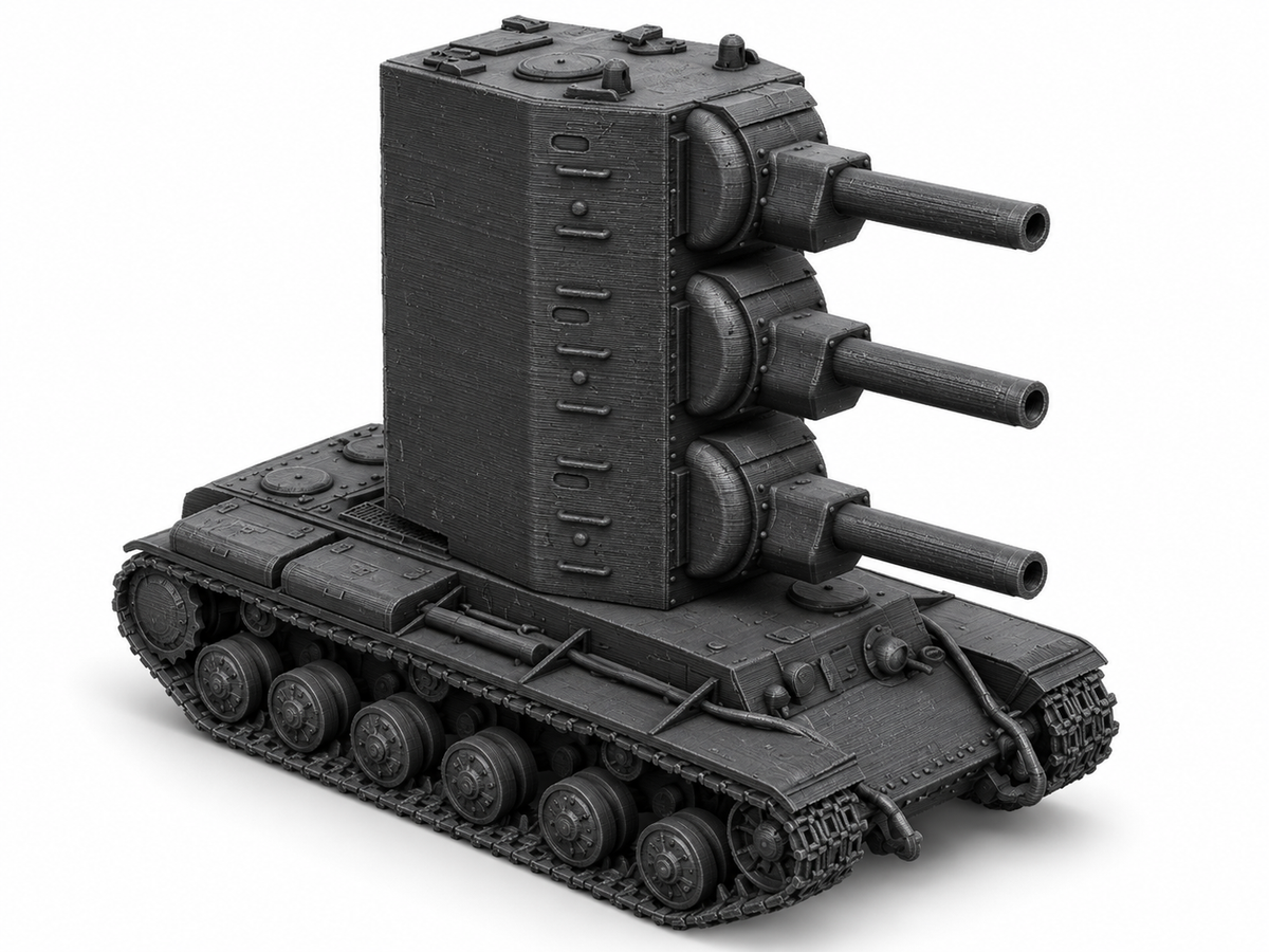 SSMODEL 1/72 1/144 Multi Scale KV-2-2-2 Funny Fictional Tank MODEL kit TSS0498 — detail view 16