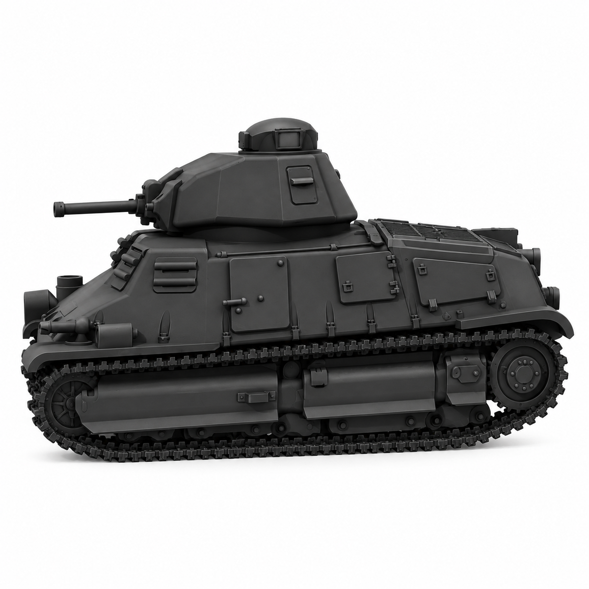SSMODEL 1/72 1/144 Multi Scale Cavalry Tank Somua S35 France Resin MODEL TSS0956 — detail view 2